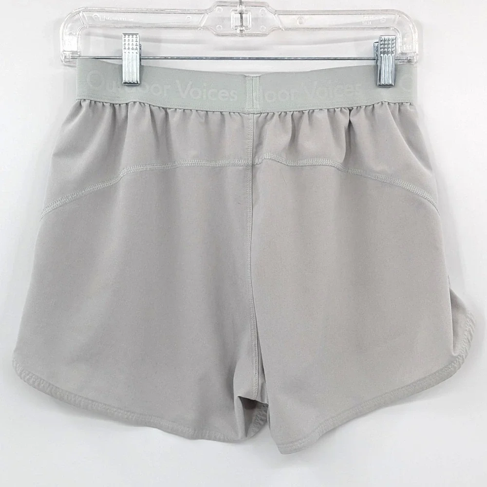 Outdoor Voices Running Shorts M Gray‎ Recycled Polyester Lined Active